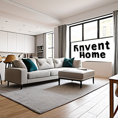 **

Prompt: Interior of a modern apartment designed for rental, showcasing bright, inviting living space with stylish furniture. Focus on clean lines, maximizing natural light. Emphasize the appeal to potential renters. "Home Sweet Home" sign subtly placed.

**